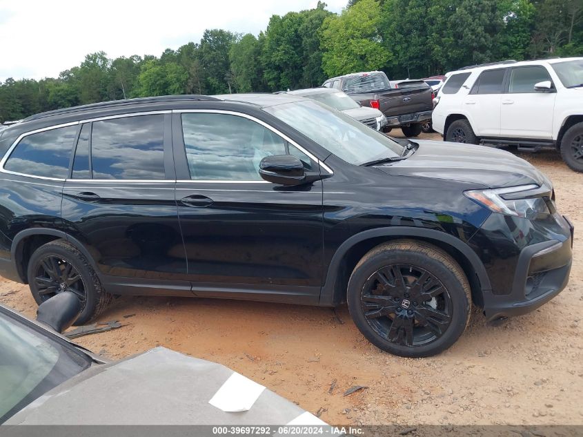 2022 Honda Pilot 2Wd Special Edition VIN: 5FNYF5H22NB033045 Lot: 39697292