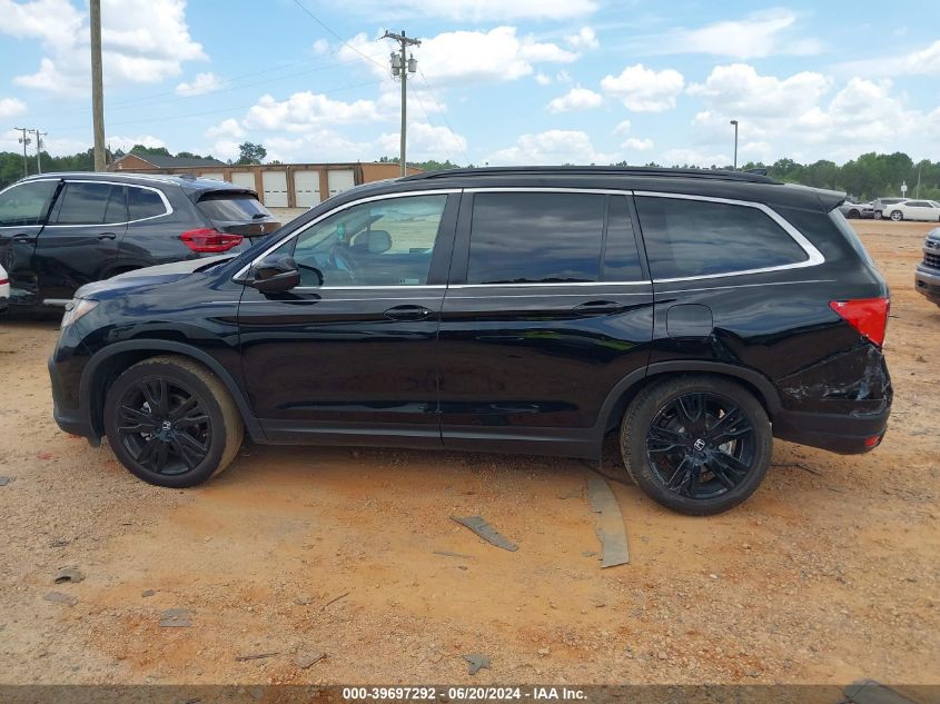 2022 Honda Pilot 2Wd Special Edition VIN: 5FNYF5H22NB033045 Lot: 39697292