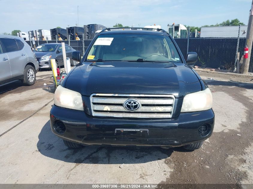 2004 Toyota Highlander V6 VIN: JTEEP21A140023356 Lot: 39697306