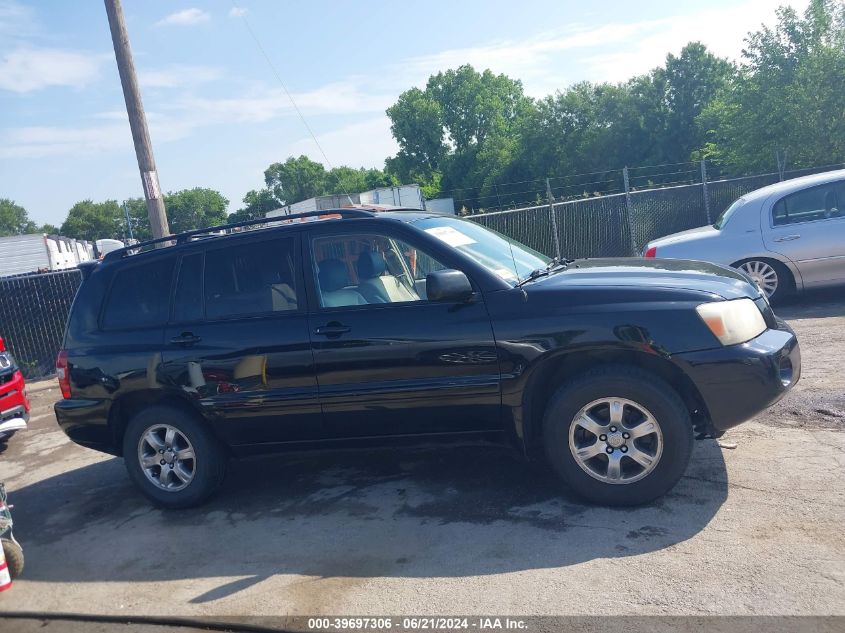 2004 Toyota Highlander V6 VIN: JTEEP21A140023356 Lot: 39697306