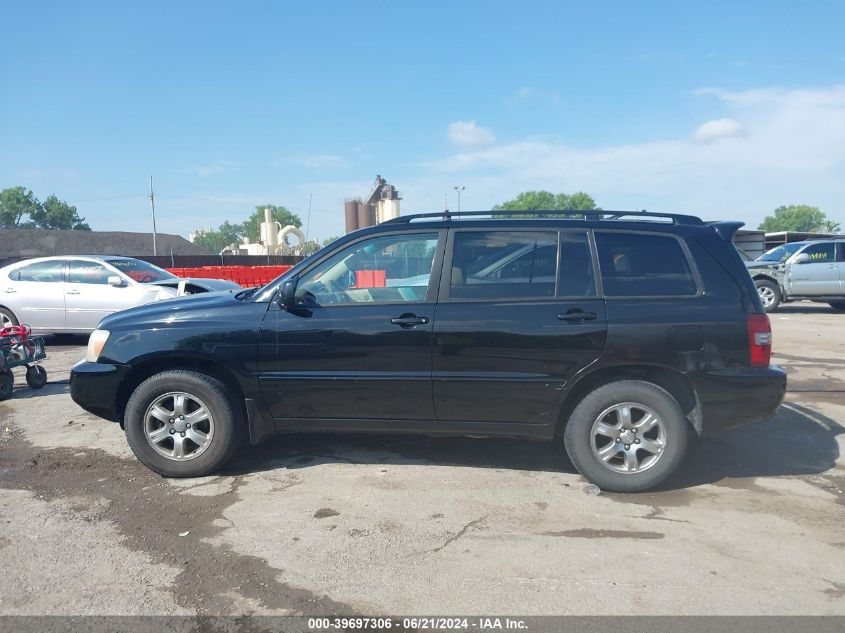 2004 Toyota Highlander V6 VIN: JTEEP21A140023356 Lot: 39697306