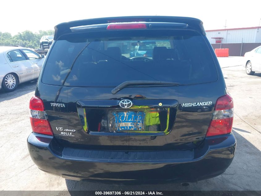 2004 Toyota Highlander V6 VIN: JTEEP21A140023356 Lot: 39697306