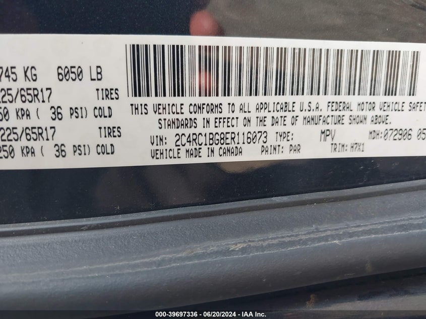 2014 CHRYSLER TOWN & COUNTRY TOURING - 2C4RC1BG8ER116073