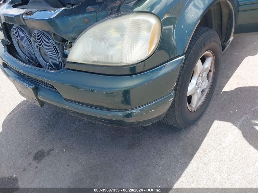 2001 Mercedes-Benz Ml 320 VIN: 4JGAB54E21A280500 Lot: 39697339