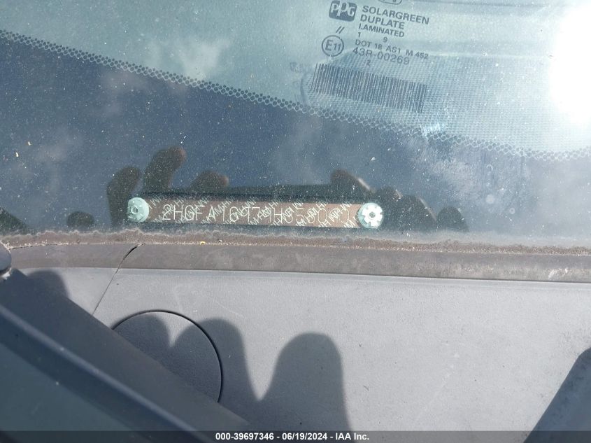 2009 Honda Civic Ex-L VIN: 2HGFA16979H353090 Lot: 39697346