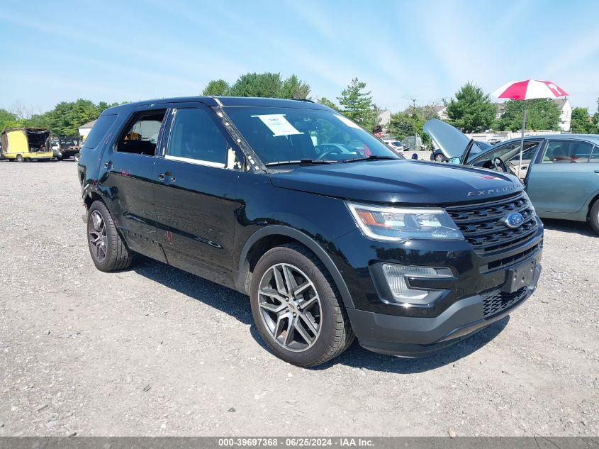 2017 Ford Explorer Sport VIN: 1FM5K8GT1HGD75702 Lot: 39697368