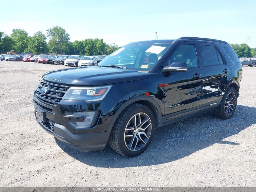 2017 Ford Explorer Sport VIN: 1FM5K8GT1HGD75702 Lot: 39697368