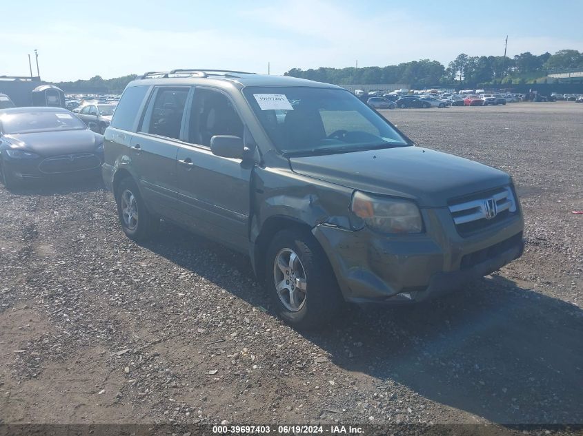 2006 Honda Pilot Ex-L VIN: 2HKYF18516H504186 Lot: 39697403