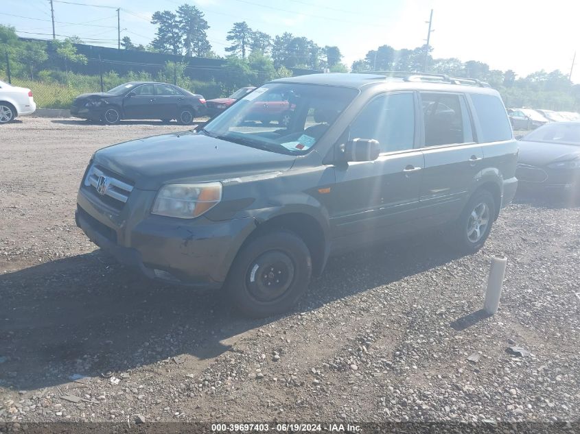 2006 Honda Pilot Ex-L VIN: 2HKYF18516H504186 Lot: 39697403