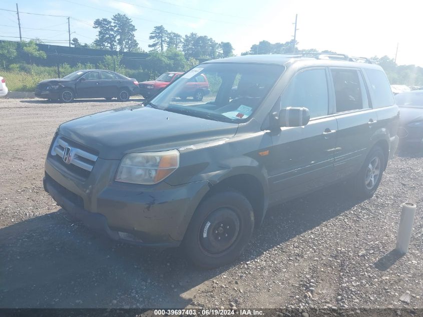 2006 Honda Pilot Ex-L VIN: 2HKYF18516H504186 Lot: 39697403