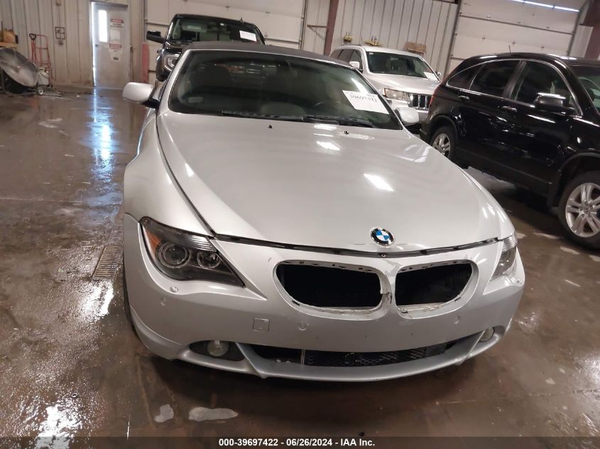 2007 BMW 650I VIN: WBAEK13577CN81404 Lot: 39697422