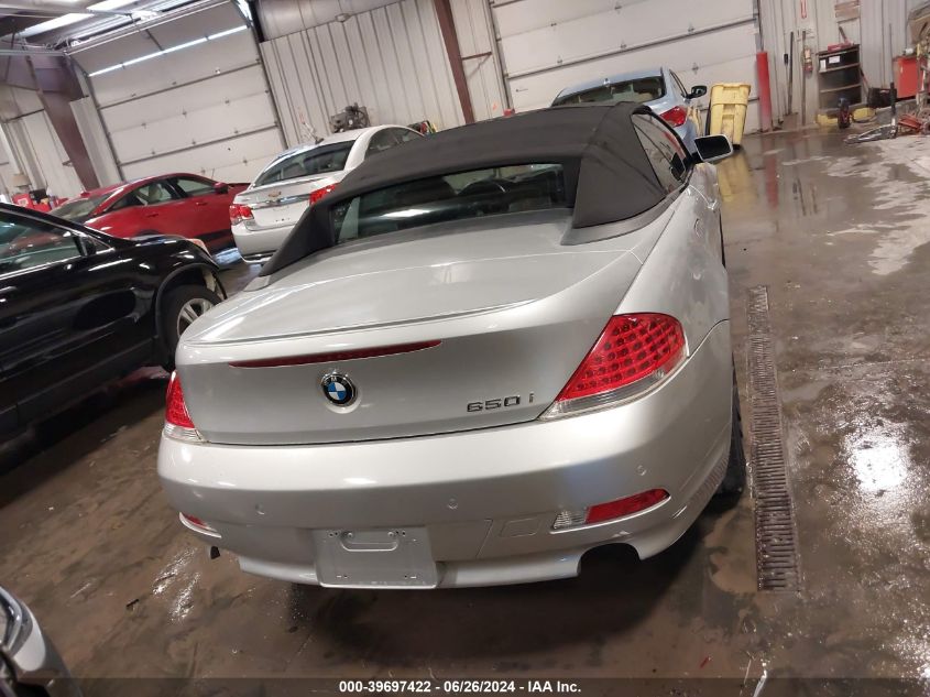 2007 BMW 650I VIN: WBAEK13577CN81404 Lot: 39697422