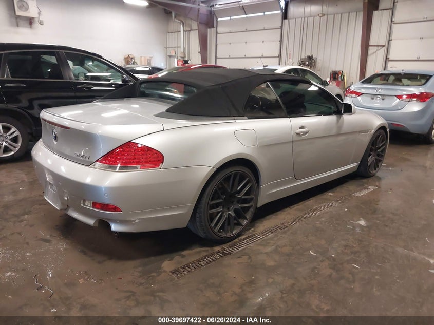 2007 BMW 650I VIN: WBAEK13577CN81404 Lot: 39697422