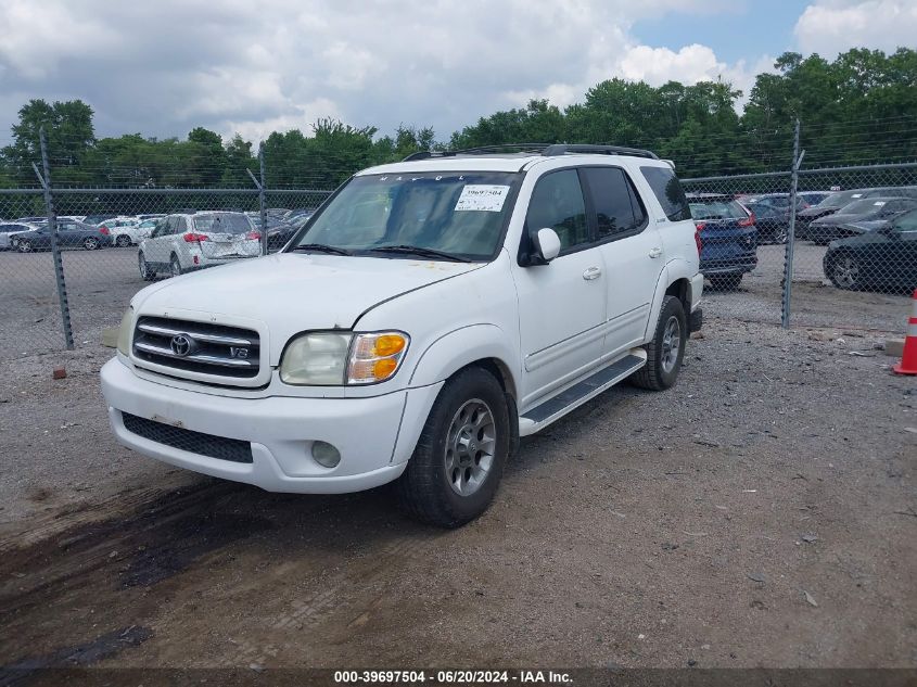 2001 Toyota Sequoia Limited V8 VIN: 5TDBT48A51S051674 Lot: 39697504