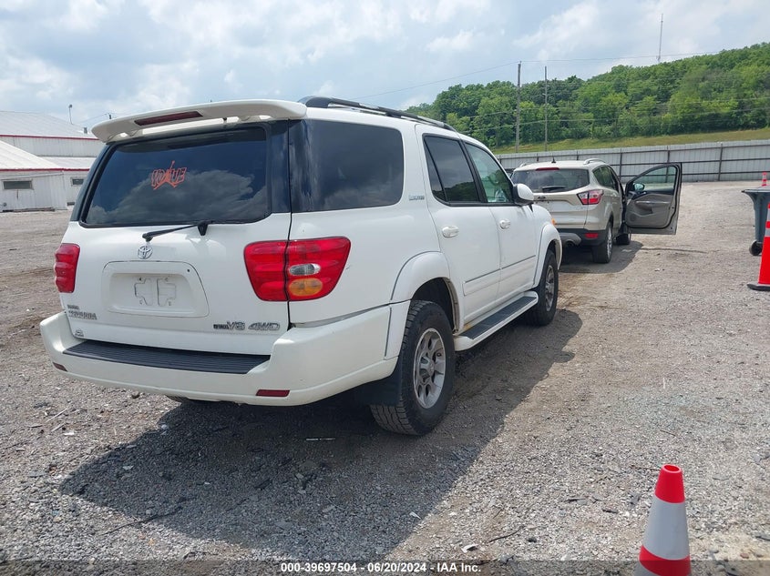 2001 Toyota Sequoia Limited V8 VIN: 5TDBT48A51S051674 Lot: 39697504