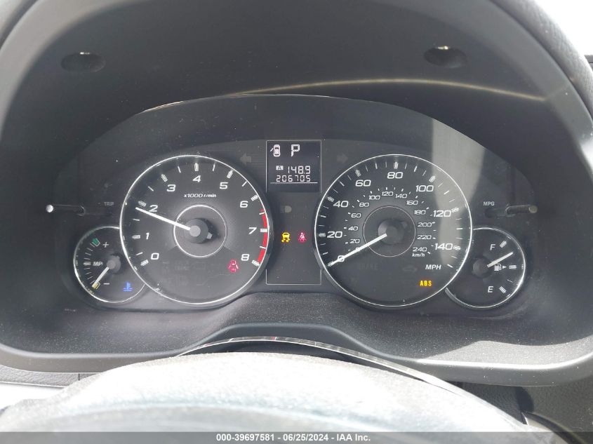 2011 Subaru Legacy 2.5I Premium VIN: 4S3BMBB66B3230945 Lot: 39697581