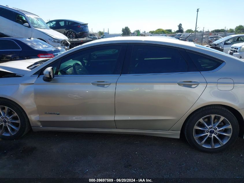 2017 Ford Fusion Hybrid Se VIN: 3FA6P0LU6HR317755 Lot: 39697589