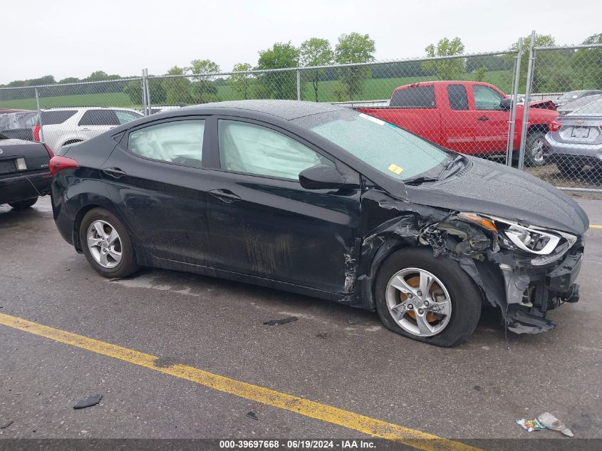 2014 Hyundai Elantra Se/Sport/Limited VIN: 5NPDH4AE5EH48330 Lot: 39697668