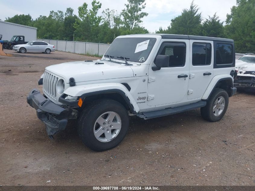 2018 Jeep Wrangler Unlimited Sahara 4X4 VIN: 1C4HJXEG5JW247821 Lot: 39697708