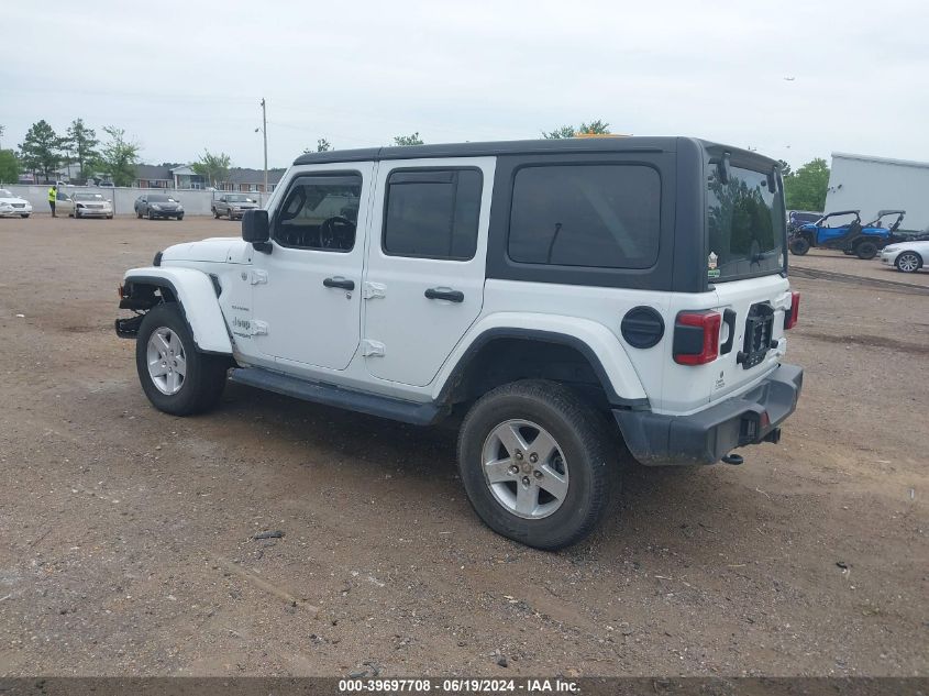 2018 Jeep Wrangler Unlimited Sahara 4X4 VIN: 1C4HJXEG5JW247821 Lot: 39697708