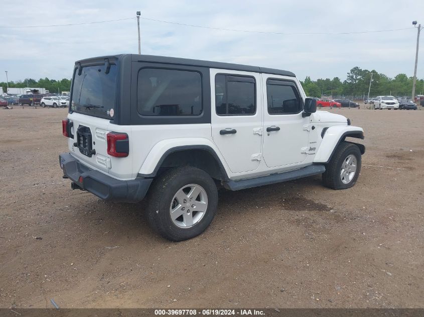 2018 Jeep Wrangler Unlimited Sahara 4X4 VIN: 1C4HJXEG5JW247821 Lot: 39697708