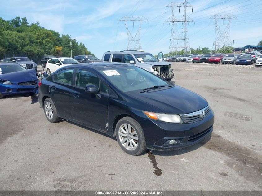 2012 Honda Civic Ex-L VIN: 2HGFB2F9XCH527230 Lot: 39697734