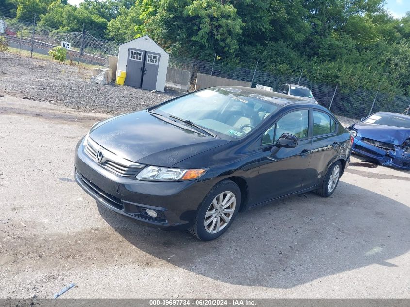 2012 Honda Civic Ex-L VIN: 2HGFB2F9XCH527230 Lot: 39697734