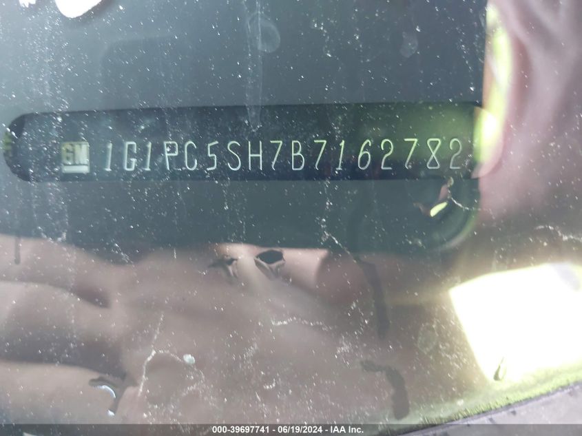 2011 Chevrolet Cruze Ls VIN: 1G1PC5SH7B7162782 Lot: 39697741