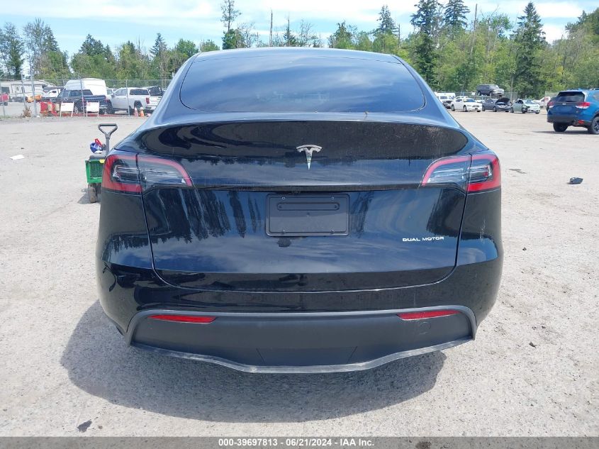 2023 Tesla Model Y Awd/Long Range Dual Motor All-Wheel Drive VIN: 7SAYGDEE0PF920350 Lot: 39697813