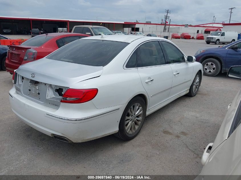 2011 Hyundai Azera Limited VIN: KMHFC4DF2BA544032 Lot: 39697840