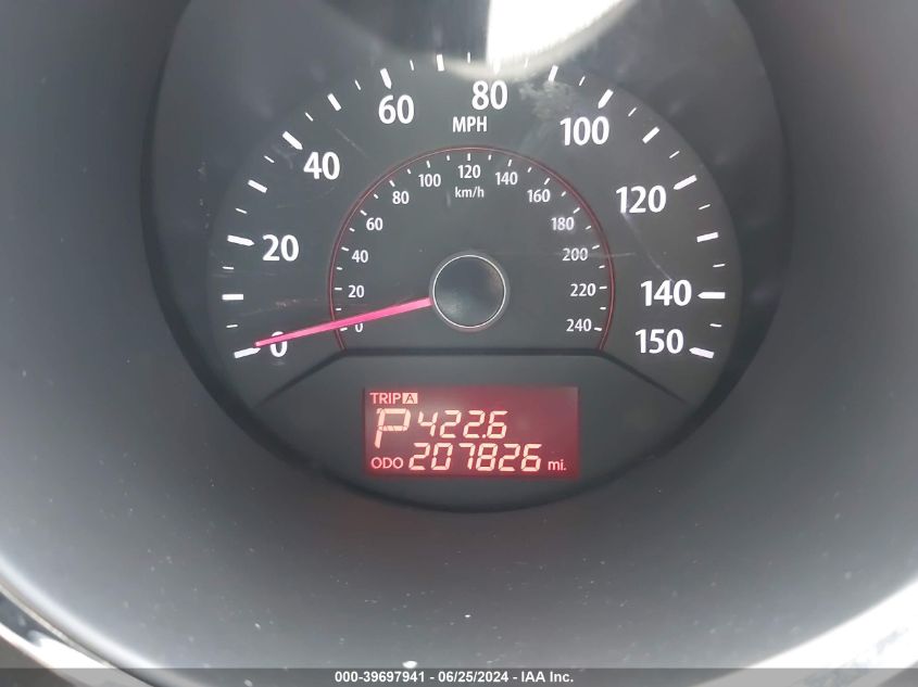 2012 Kia Sorento Lx V6 VIN: 5XYKT4A25CG255278 Lot: 39697941