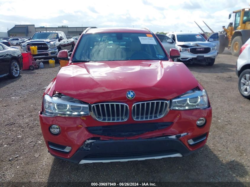 2016 BMW X3 xDrive28I VIN: 5UXWX9C58G0D70450 Lot: 39697949