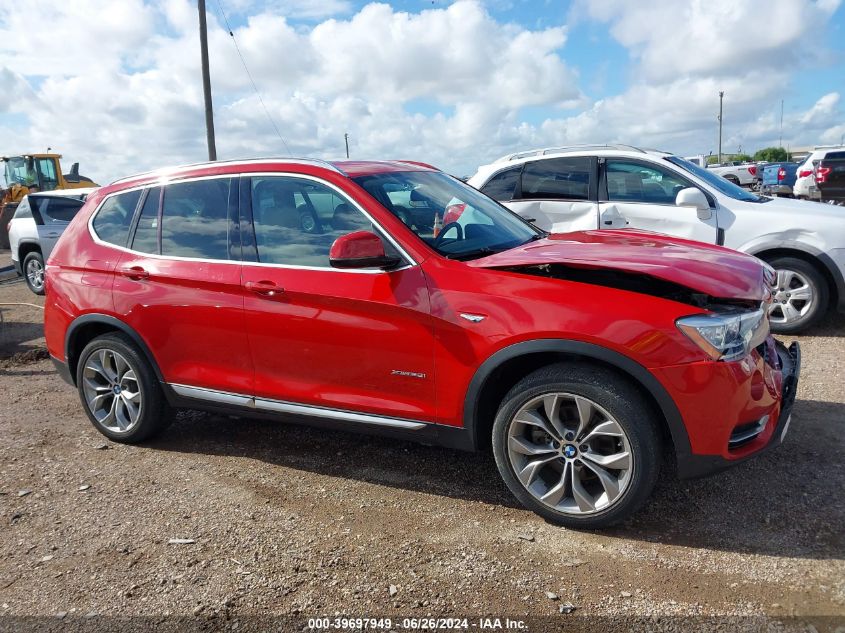 2016 BMW X3 xDrive28I VIN: 5UXWX9C58G0D70450 Lot: 39697949