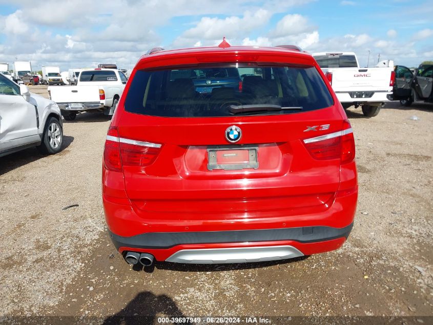 2016 BMW X3 xDrive28I VIN: 5UXWX9C58G0D70450 Lot: 39697949