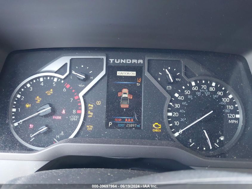 2022 Toyota Tundra Sr5 VIN: 5TFLA5AB9NX015618 Lot: 39697964