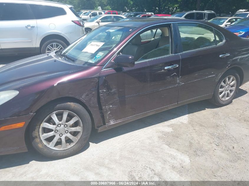 2003 Lexus Es 300 VIN: JTHBF30G330094383 Lot: 39697966