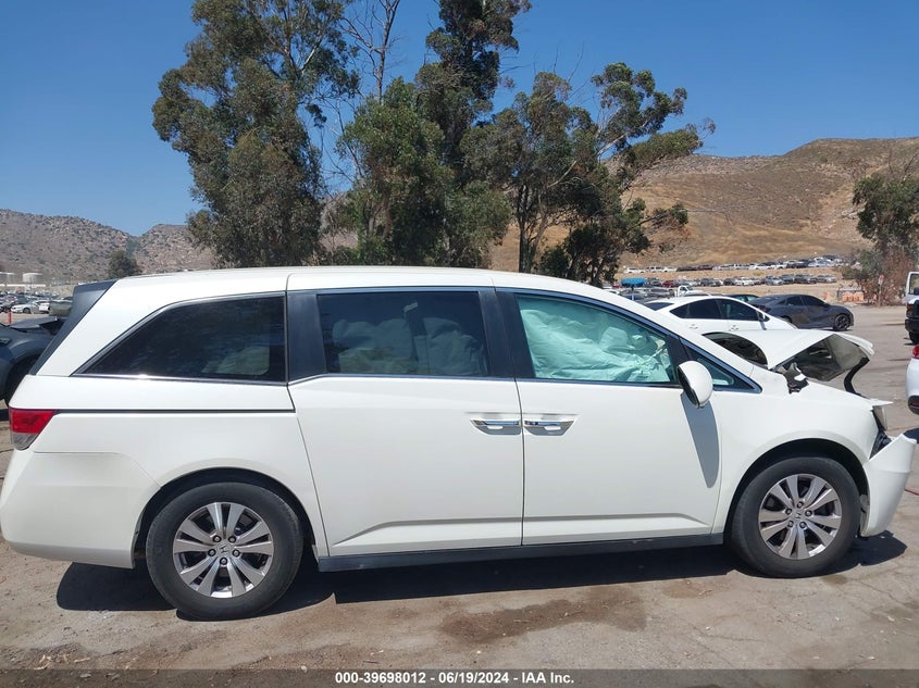 2016 Honda Odyssey Ex-L VIN: 5FNRL5H66GB099374 Lot: 39698012