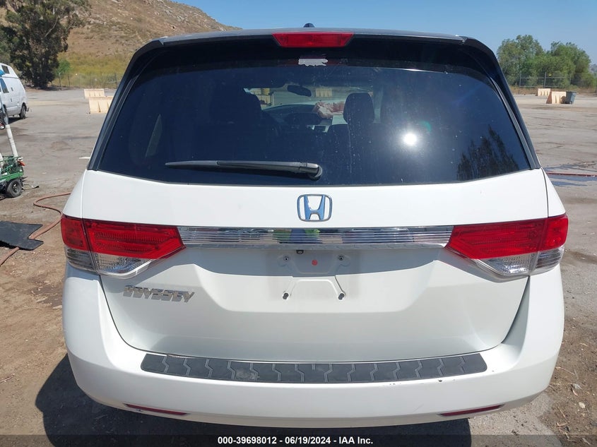 2016 Honda Odyssey Ex-L VIN: 5FNRL5H66GB099374 Lot: 39698012