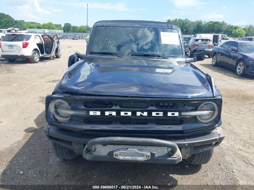 2021 Ford Bronco Outer Banks VIN: 1FMDE5DHXMLA62375 Lot: 39698017