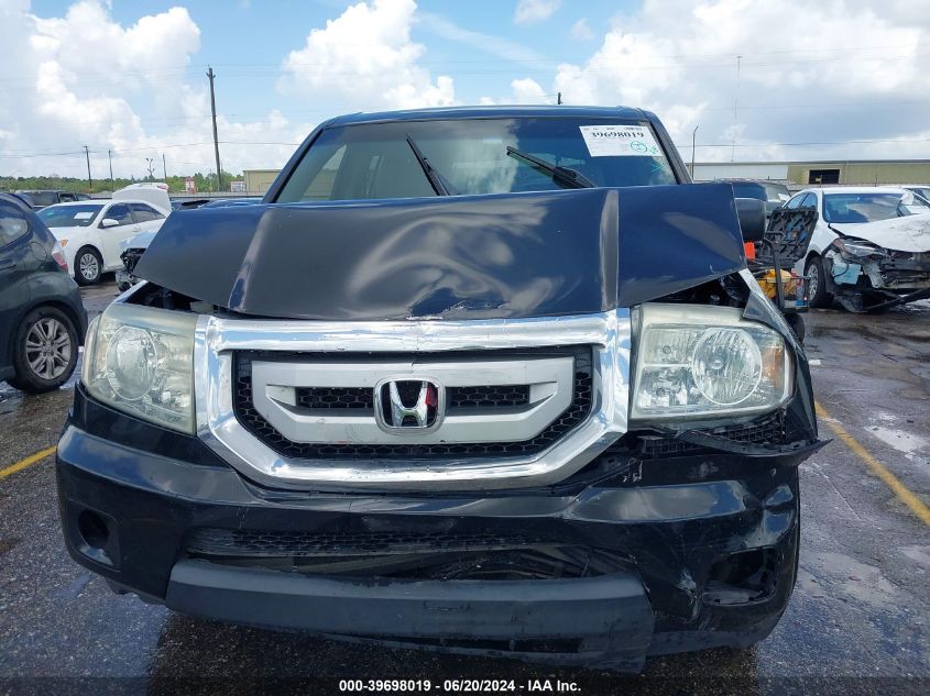 2011 Honda Pilot Lx VIN: 5FNYF4H21BB014427 Lot: 39698019