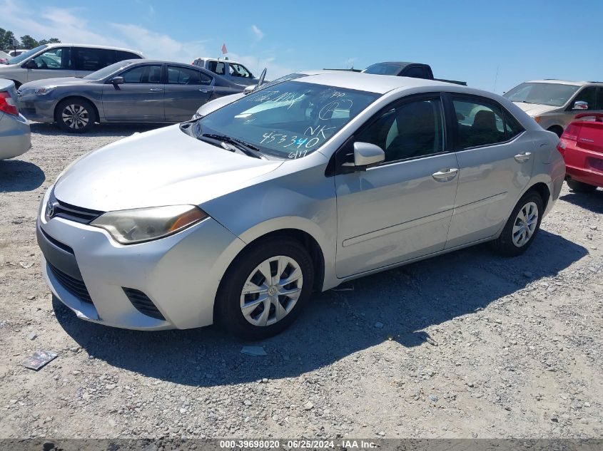 2015 Toyota Corolla L VIN: 2T1BURHE7FC453340 Lot: 39698020