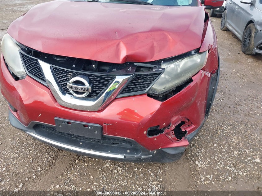 2016 Nissan Rogue S/Sl/Sv VIN: KNMAT2MT6GP608313 Lot: 39698032