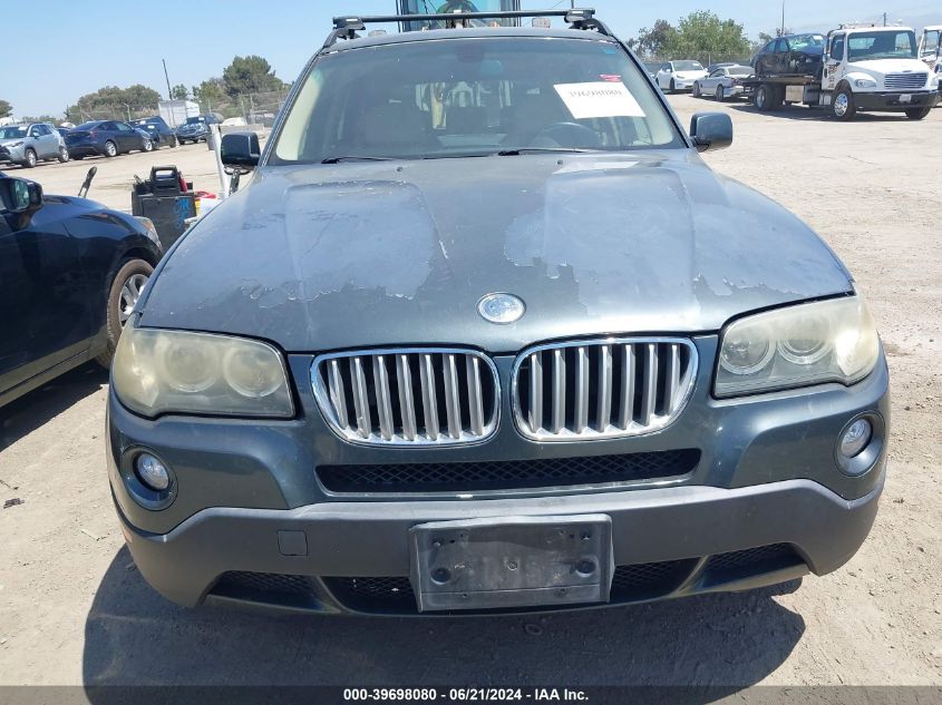 2008 BMW X3 3.0Si VIN: WBXPC934X8WJ15371 Lot: 39698080