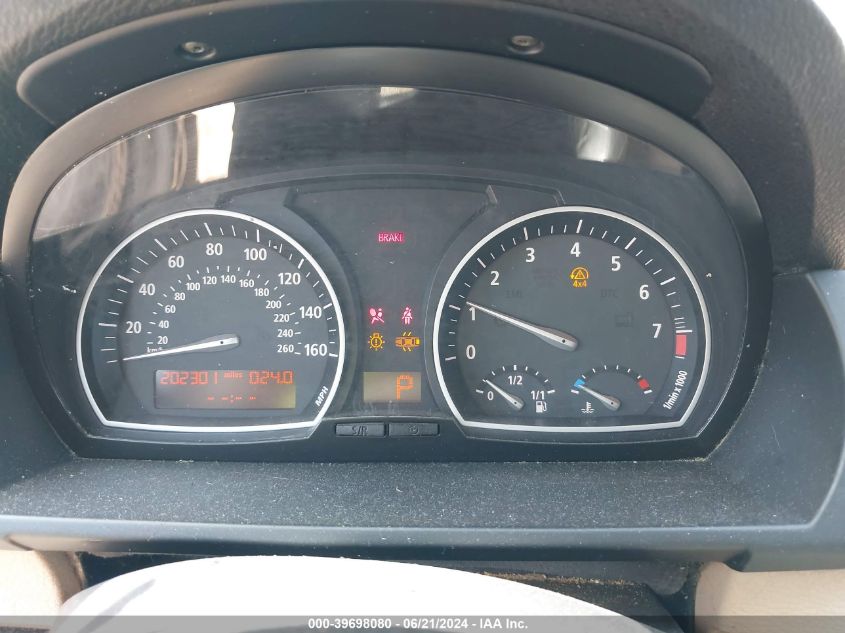 2008 BMW X3 3.0Si VIN: WBXPC934X8WJ15371 Lot: 39698080