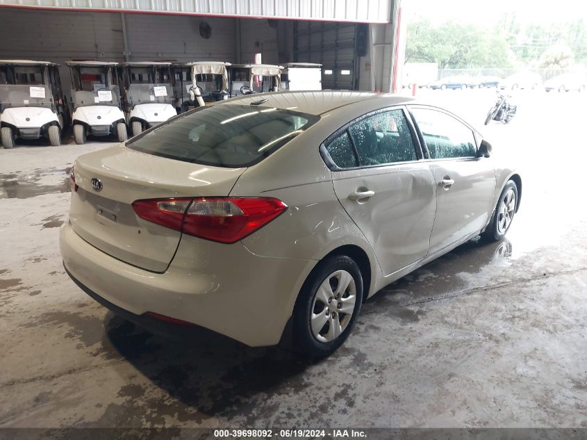 2015 Kia Forte Lx VIN: KNAFK4A64F5295692 Lot: 39698092