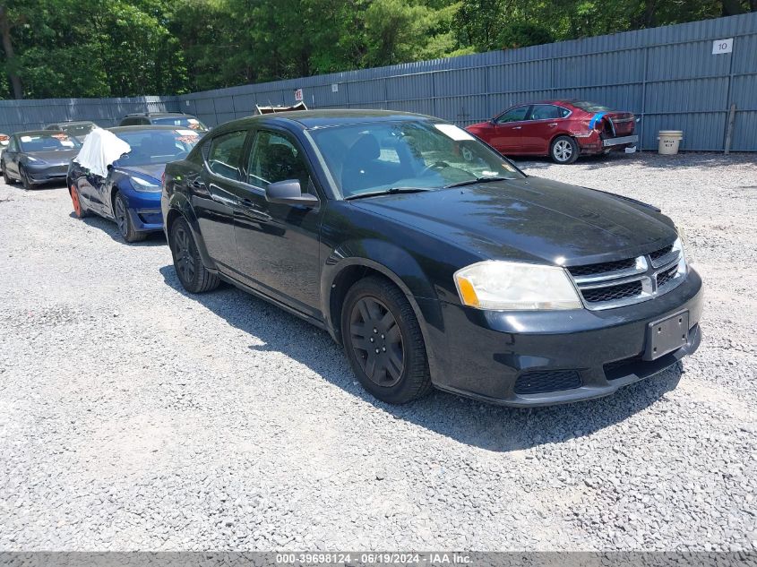 1C3CDZAB7DN628284 2013 Dodge Avenger Se