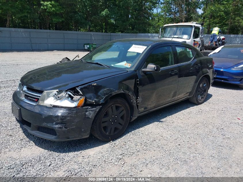 1C3CDZAB7DN628284 2013 Dodge Avenger Se