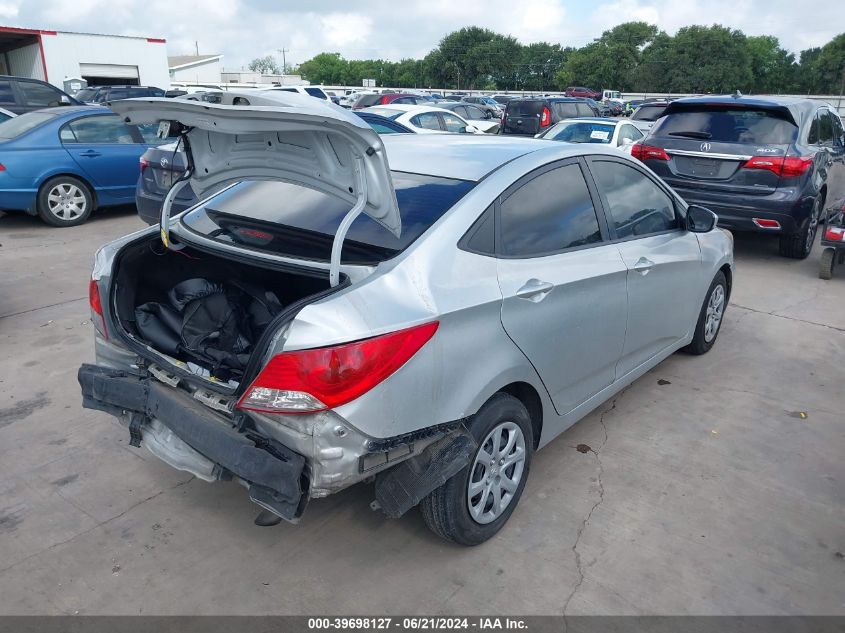 2013 Hyundai Accent Gls/Gs VIN: 00KMHCT4AE2DU4764 Lot: 39698127