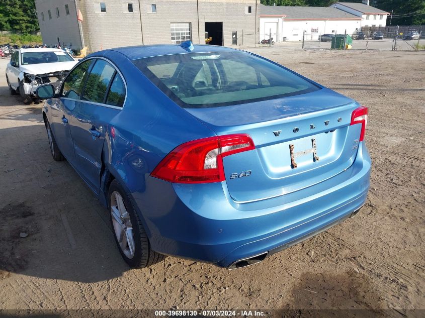 2014 Volvo S60 T5 VIN: YV1612FH8E2294186 Lot: 39698130