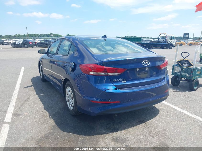 5NPD74LF7JH390233 2018 Hyundai Elantra Se